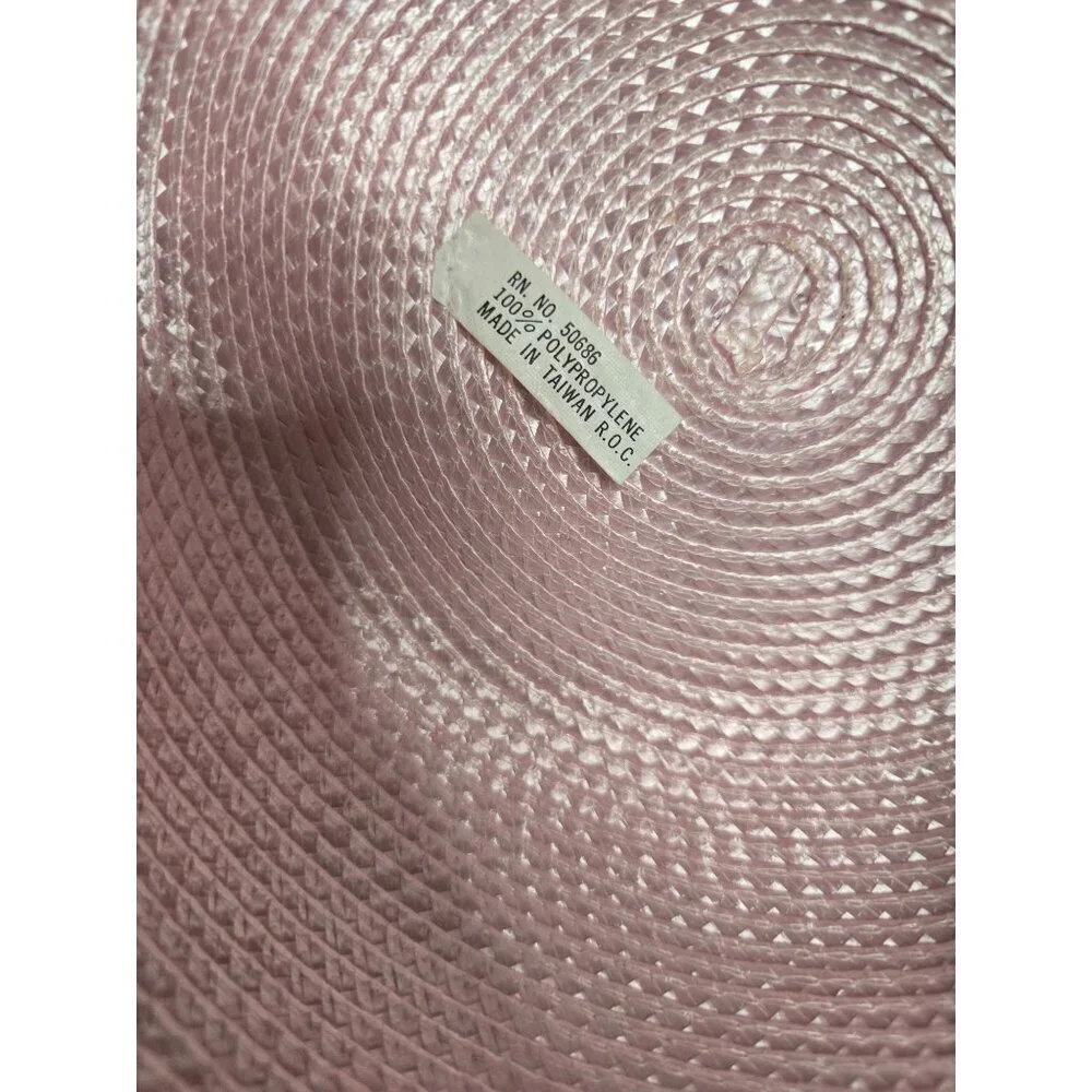 Vintage Pastel Pink Derby Church Hat Tulle